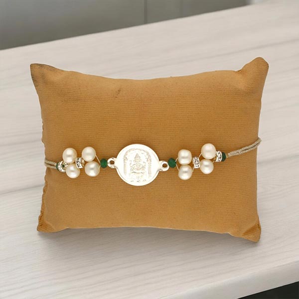Ganesha Silver Rakhi