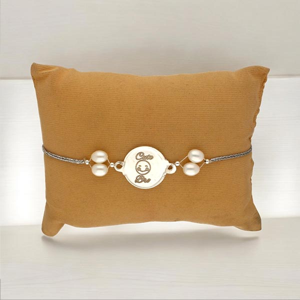 Cute Bro Silver Rakhi