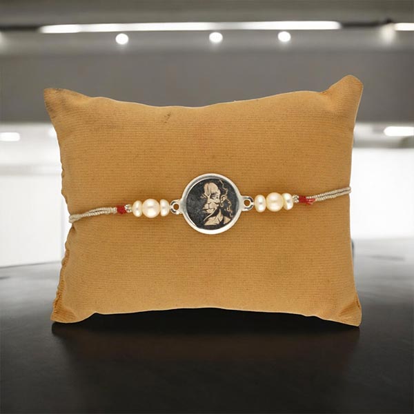 Bajrangbali Silver Rakhi