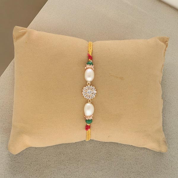 Enchanting Elegance Pearl Rakhi for Brother