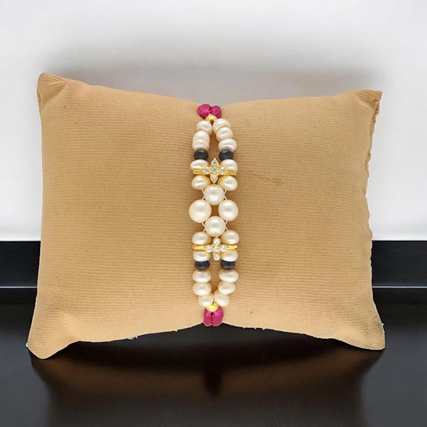Finest Pearl Rakhi For Bhaiya