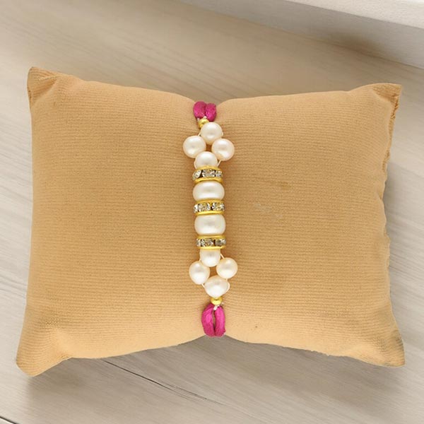 Majestic Fresh Water Pearl Rakhi For Brothers