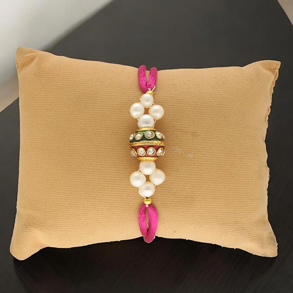 Resplendent Pearl Rakhi For Brother