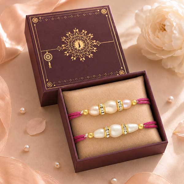 Combo of Eye Catchy Pearl Rakhi For Brother