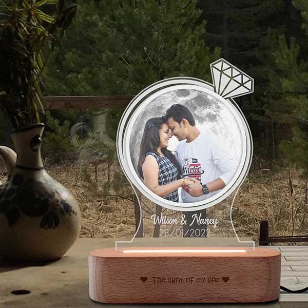 Engagement Gift – Photo Moon Lamp