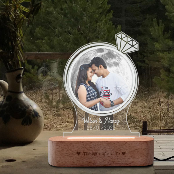 Engagement Gift – Photo Moon Lamp