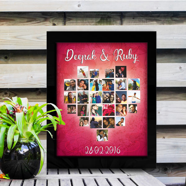 Heart full Collage Photo Frame