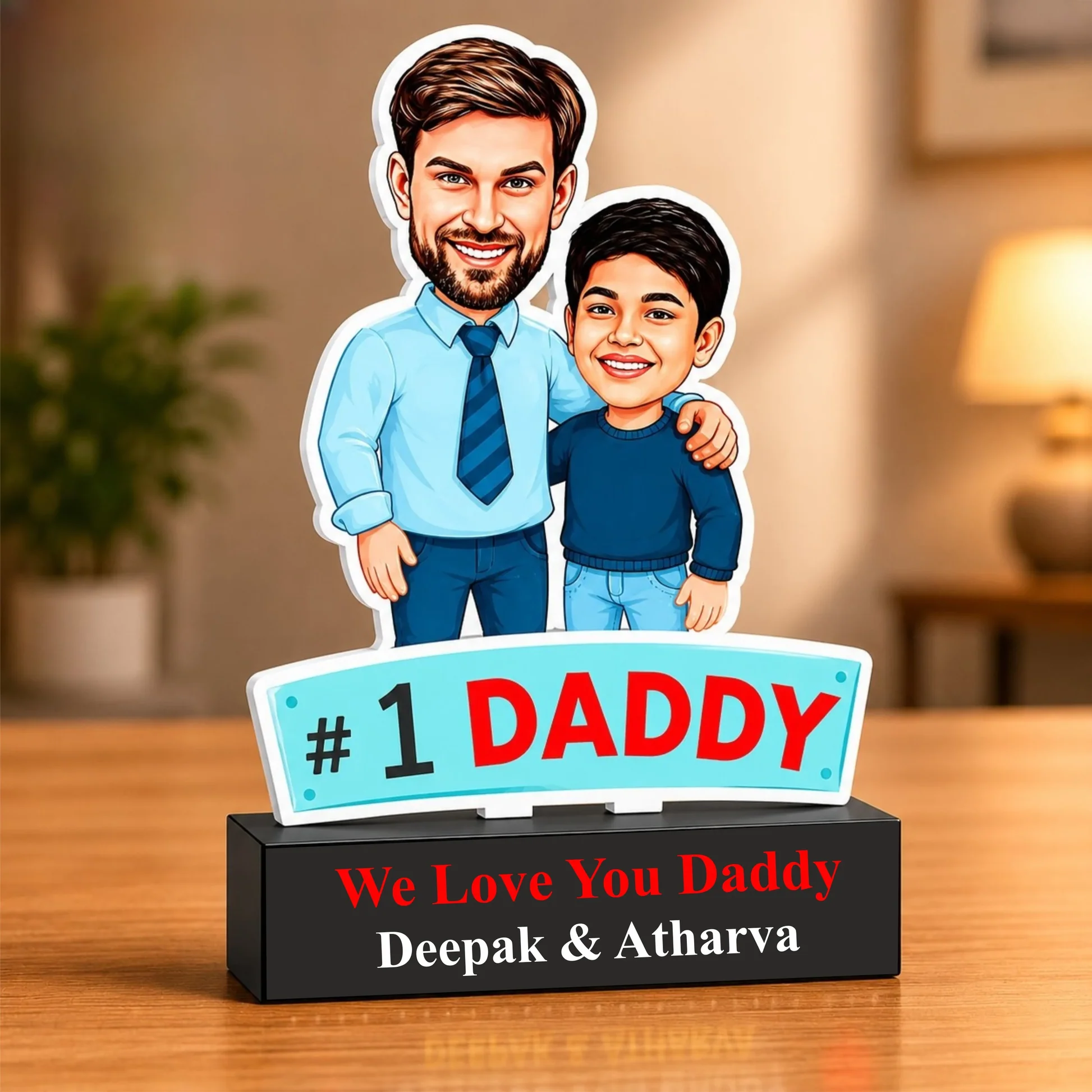 Dad's Carbon Copy - Father's day gift caricature