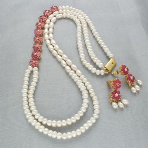 Dhilati 2 Lines Pearl Necklace for Mother