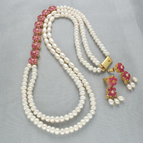 Dhilati 2 Lines Pearl Necklace for Mother