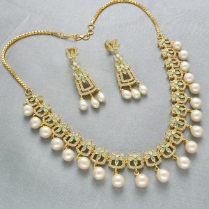 Janya 1 Line Pearl Necklace for Mother