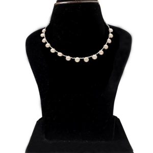 Lochan 1 Line Pearl Necklace for Mother