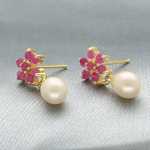 Haarshini Pearl Earrings for Mother