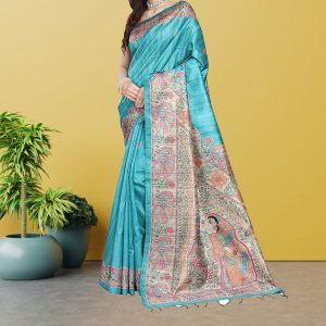 Madhubani Designer Silk Saree