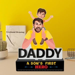 First Hero Dad – Father’s Day Caricature Gift