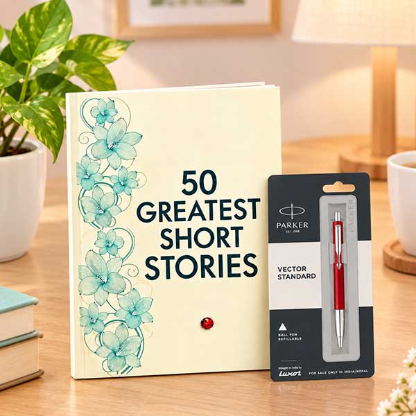 50 Greatest Short Story Book for Kids with Parker Pen