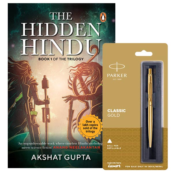 Books with Parkar Classic Gold Pen