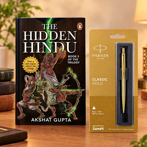 Books with Parker Classic Gold Pen