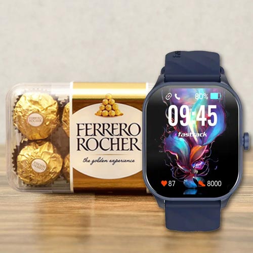 Smartwatch with Chocolate Hamper