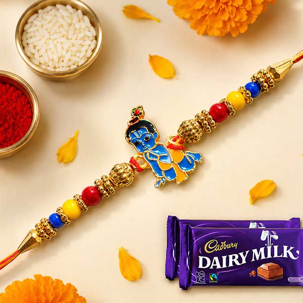Bal Gopal Kids Rakhi with Chocolates