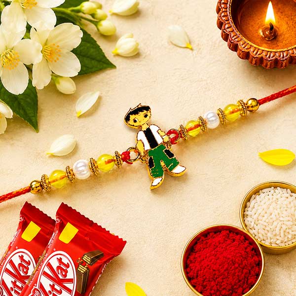 Ben10 Rakhi with 2 Kitkat Chocolates