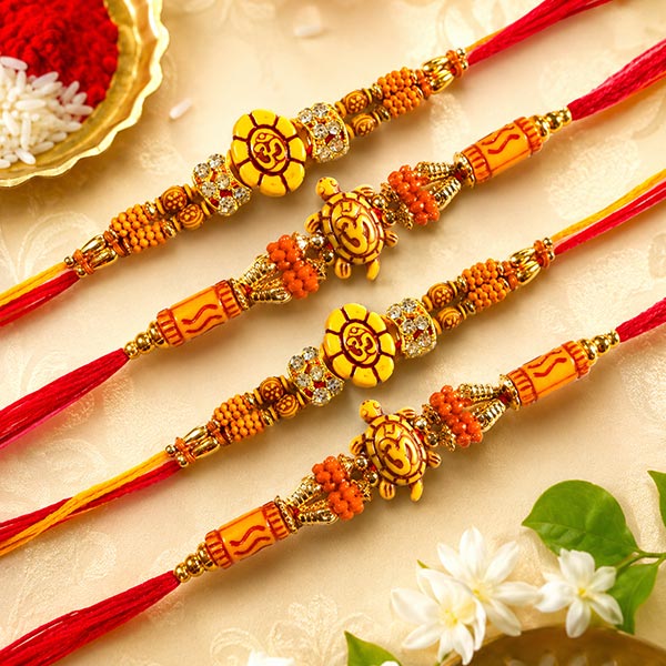 Fortunate Rakhi Set of 4 Rakhis