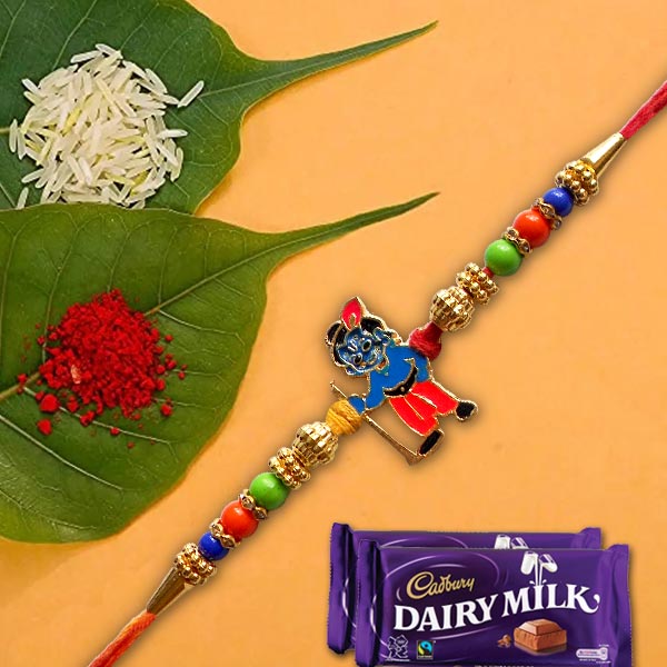 Little Krishna Rakhi with Chocolates