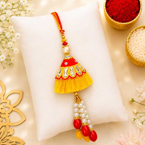 Vibrant Designer Lumba for Bhabhi