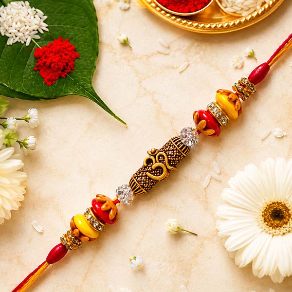 Om Divine Rakhi Thread