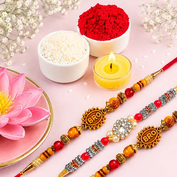 Set of 3 Brother Rakhis