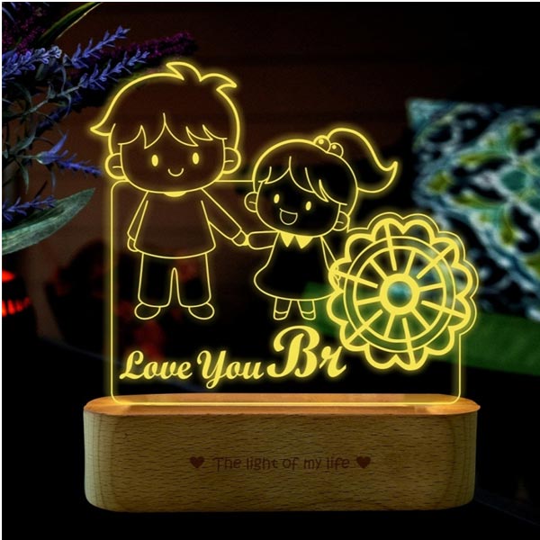 Bondlit Brother Sister Rakhi Lamp