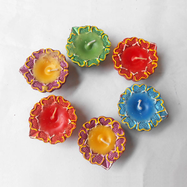 Beautiful Diwali Candle Diya Set