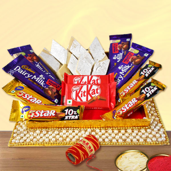 Choco Sweets Pearl Tray Bhaidooj Gift