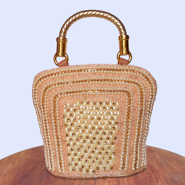 Pearl Embroidery Handbag
