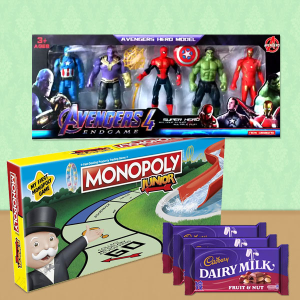 Avengers with Junior Monopoly Kids Hamper