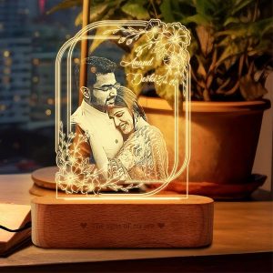 Precious Memories Engraved Acrylic Photo Lamp