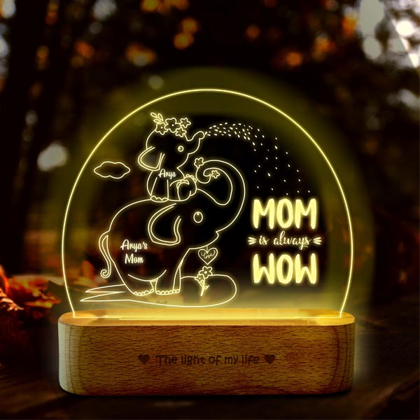 Mom is Wow Mother’s Day Gift Lamp