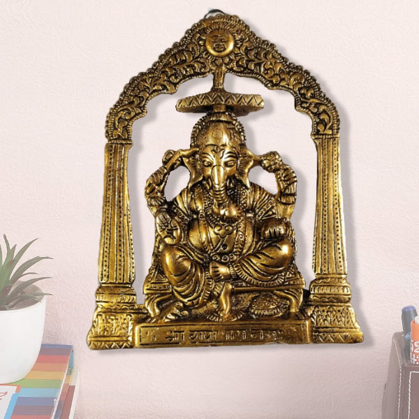 Siddhi Vinayak Metal Wall Hanging