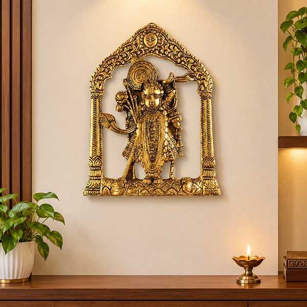 Sri Dwarkadhish Metal Wall Hanging