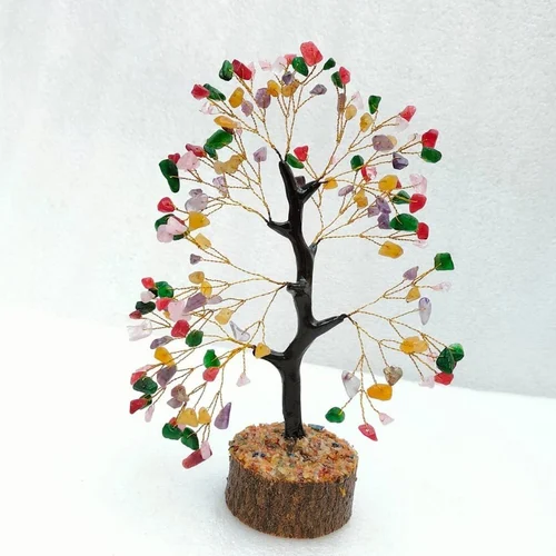 Seven Chakra Multicoloured Crystal Beads Lucky Tree