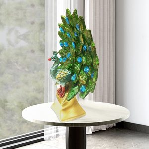 Dancing Peacock Showpiece