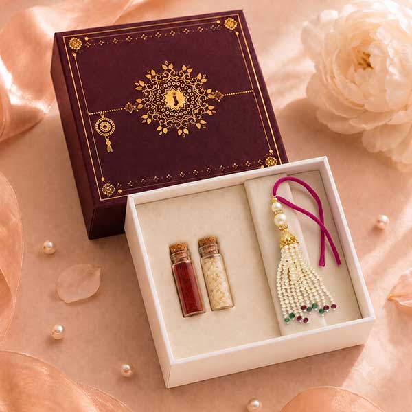 Charming Chic Of Ruby Lumba Rakhi