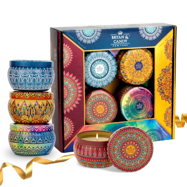 Decorated Scented Candle Gift Set